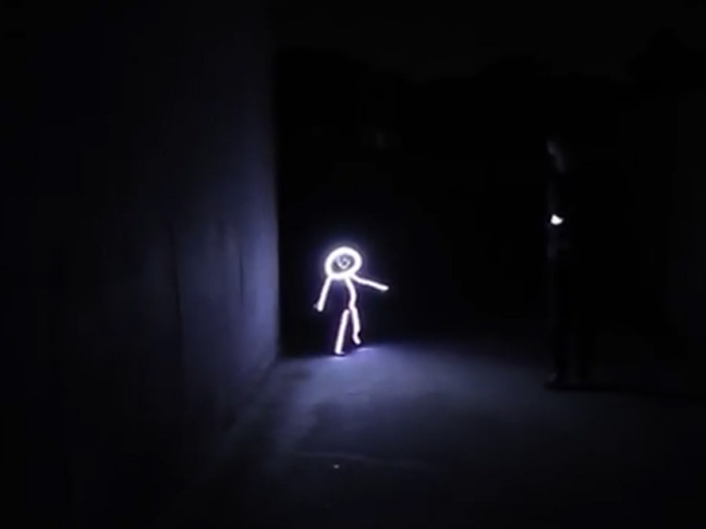 Glowing Stick Figure Costume