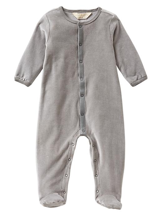 Gap Organic Velour Footed One-Piece