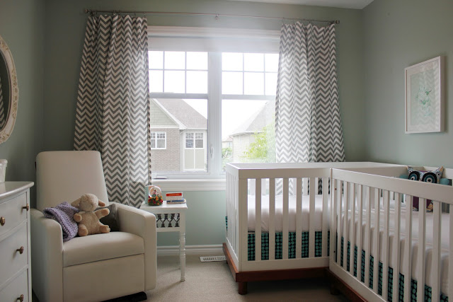 Space-Saving Nursery for Twins