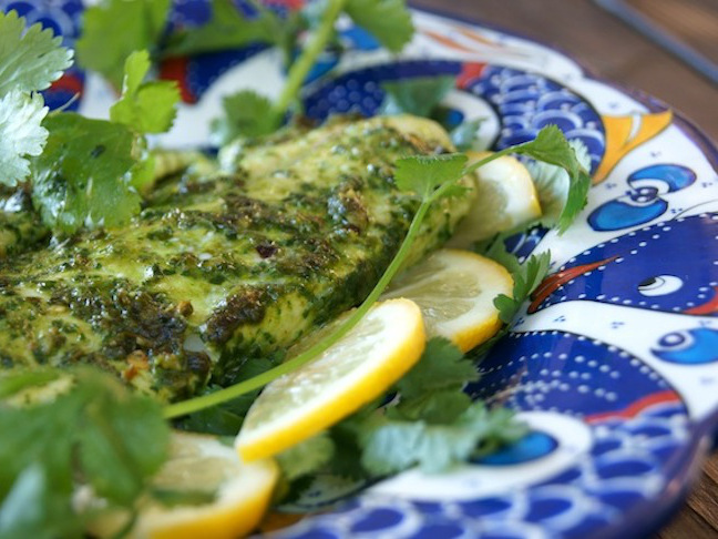 Broiled Cilantro Chimichurri Dover Sole