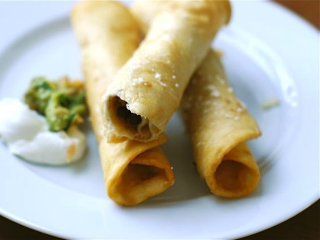 Chicken and Bean Taquitos