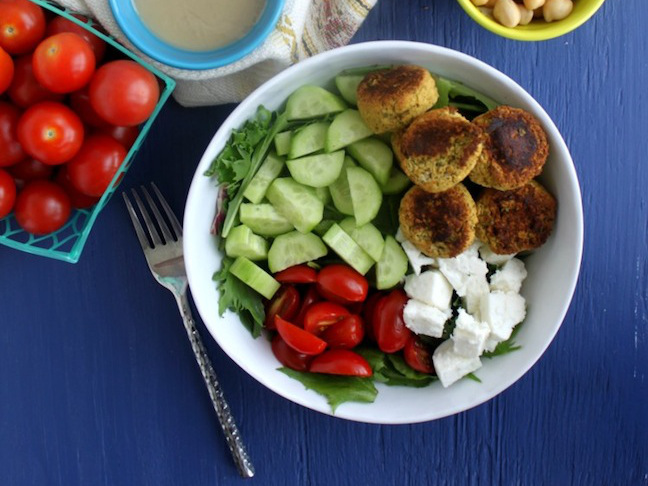 Falafel Feta Salad