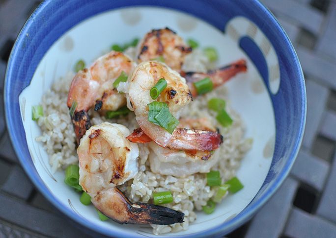 Grilled Miso Glazed Shrimp 