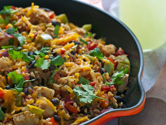 One Skillet Spicy Ranch Chicken 