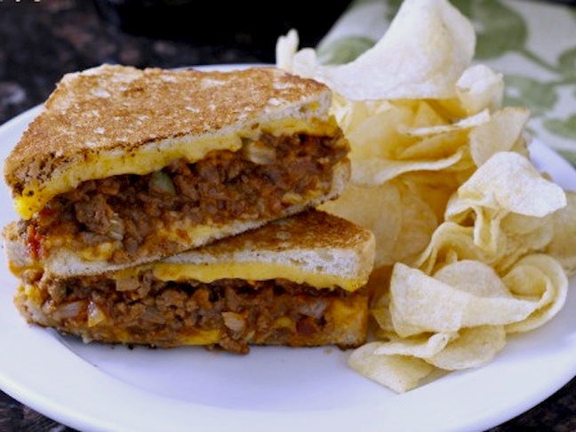 Sloppy Burger Grilled Cheese