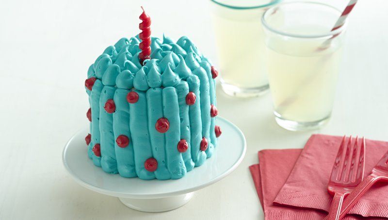 Simple Blue with Red Dots