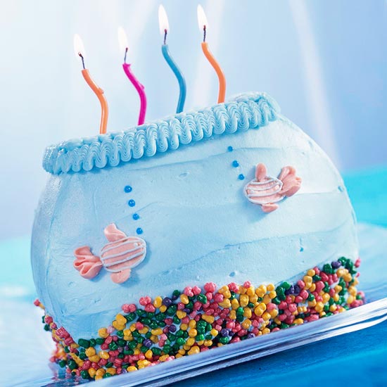 Fish Bowl Cake