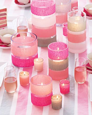 Glittery Candles