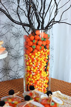Halloween Candy Vase