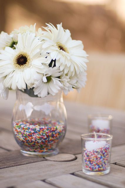 Sprinkle Vase and Candle
