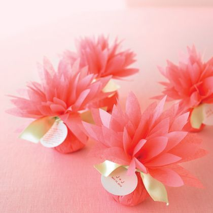 Pretty Paper Flower Favors