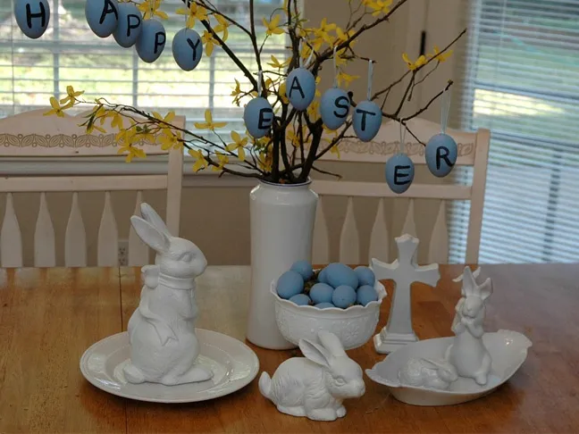  Pottery Barn Inspired Easter Tablescape