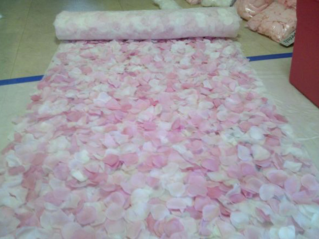 Flower Petal Aisle Runner