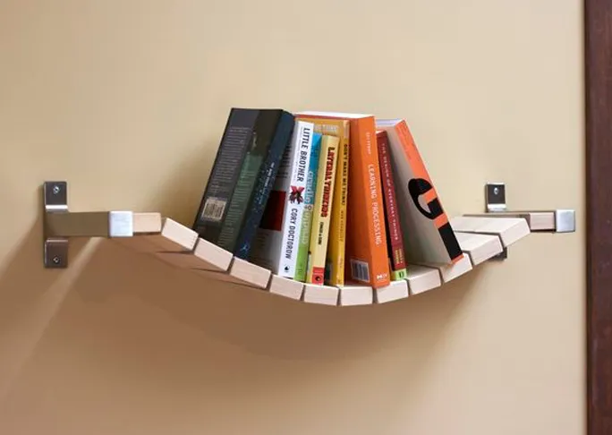 Rope Bridge Bookshelf