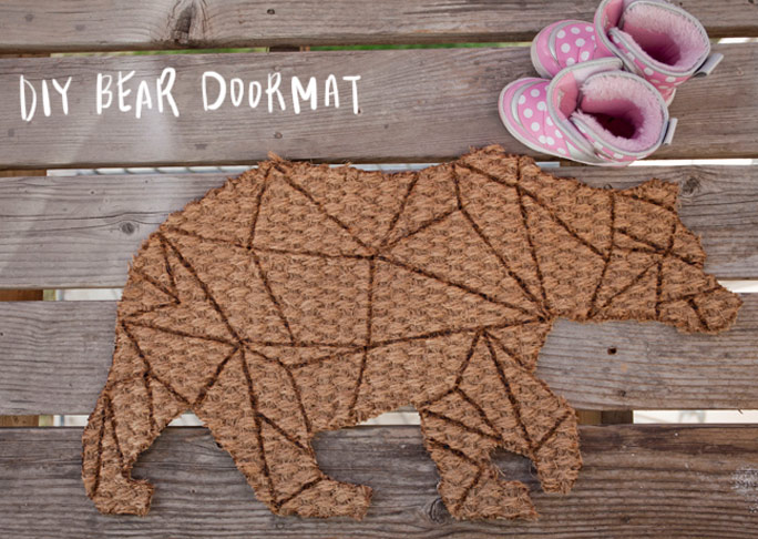 DIY Bear Doormat