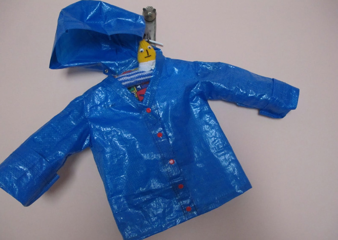 Kid's Raincoat from an IKEA Bag