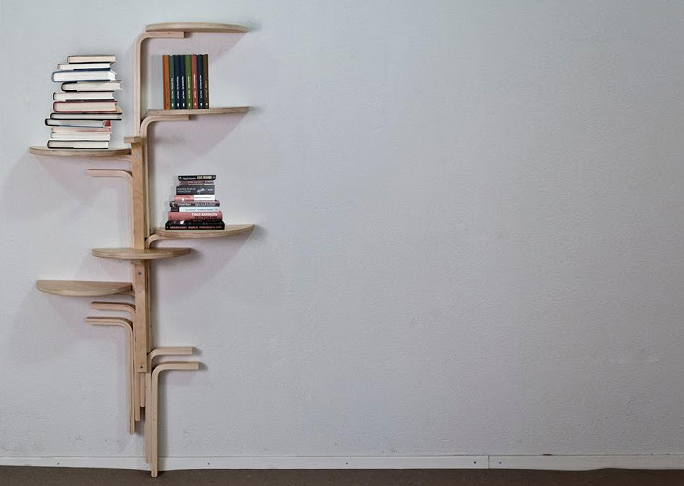Bookshelf from a Stool