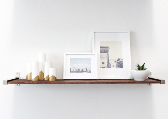 Distressed Wooden Shelves