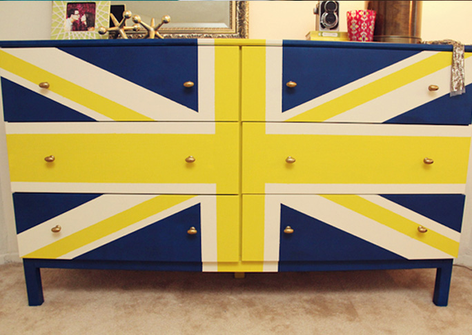 DIY Union Jack Dresser