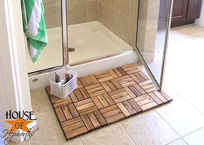 Wooden Spa Bath Mat