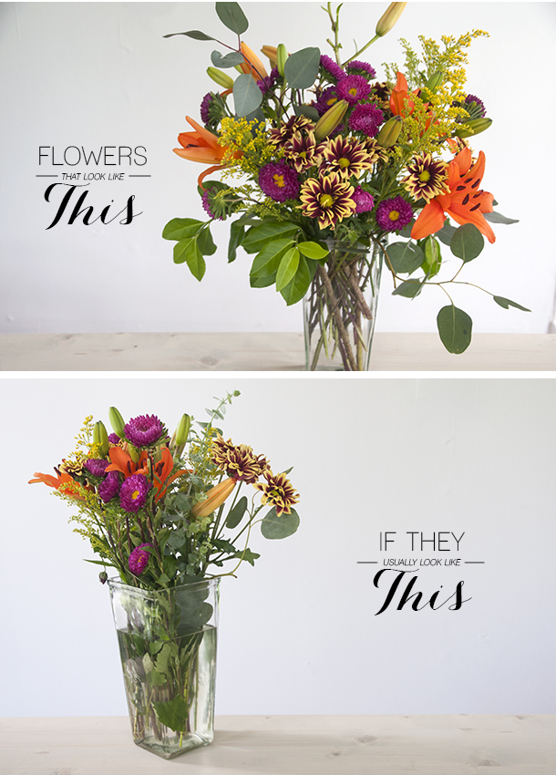 Convert a Grocery Store Bouquet 