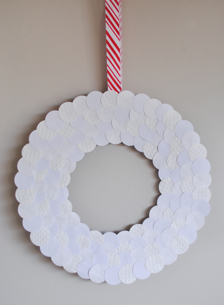 Paper Circles Wreath