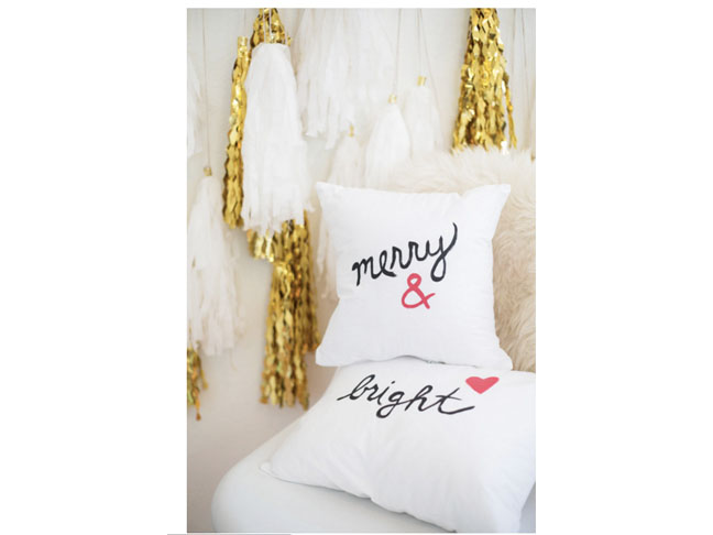 Pottery Barn Inspired Holiday Throw Pillows