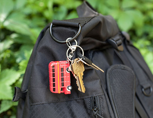 Double Decker Bus Key Chain