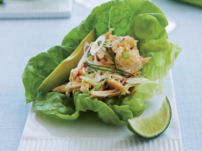 Spicy Asian Chicken Salad Lettuce Cups