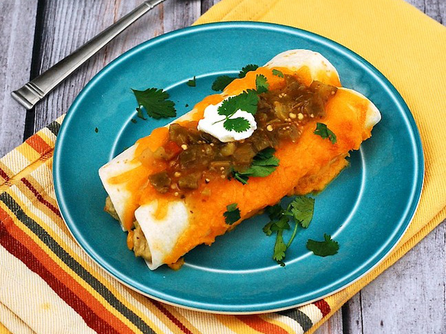 Chicken Verde Enchiladas