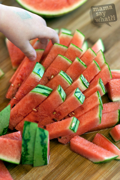 Watermelon Spears Instead of Wedges