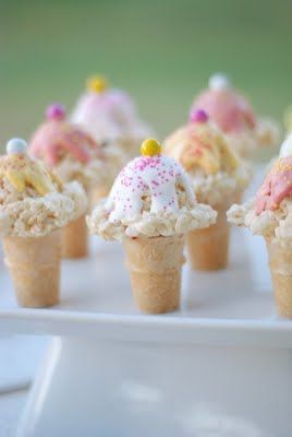 Rice Krispie Cones