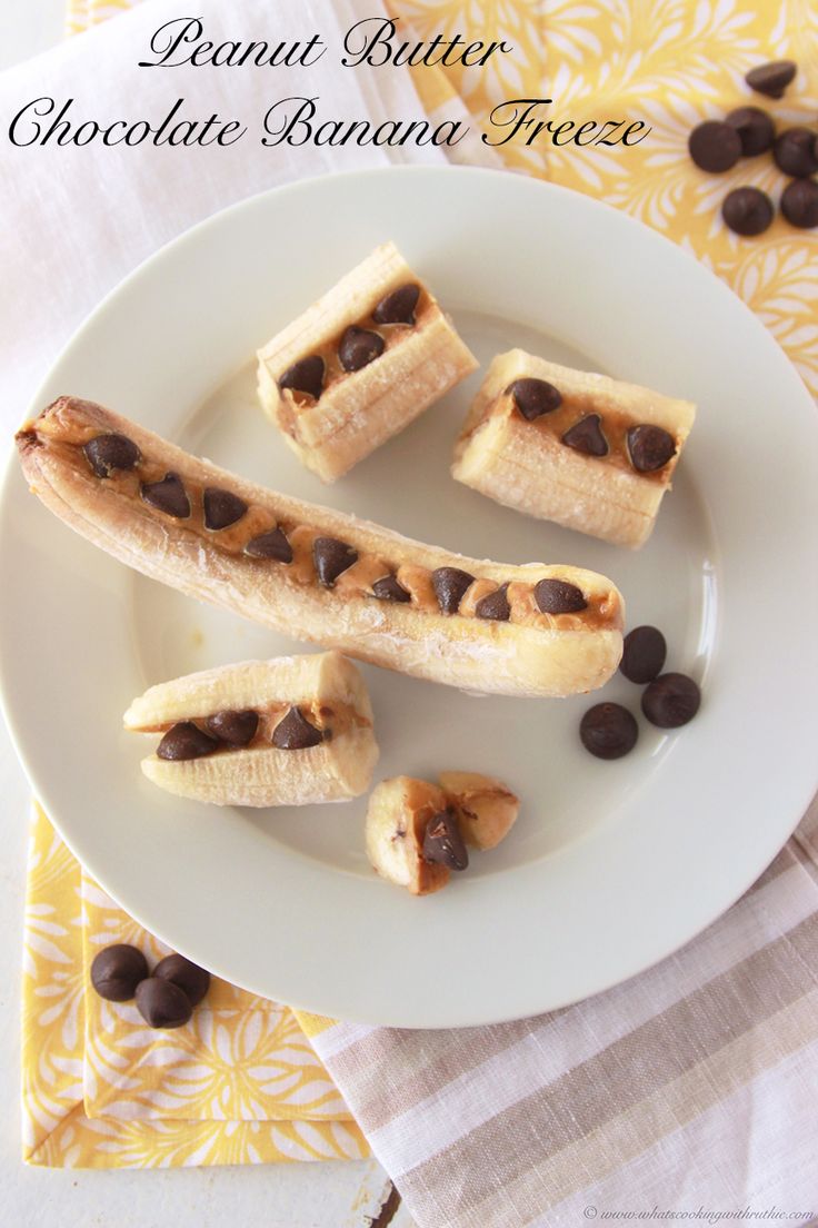 Peanut Butter and Chocolate Bananas
