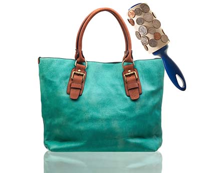 Use a Lint Roller To Clean Your Purse