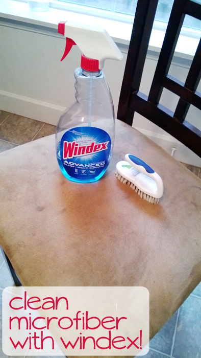 Clean Microfiber with Windex