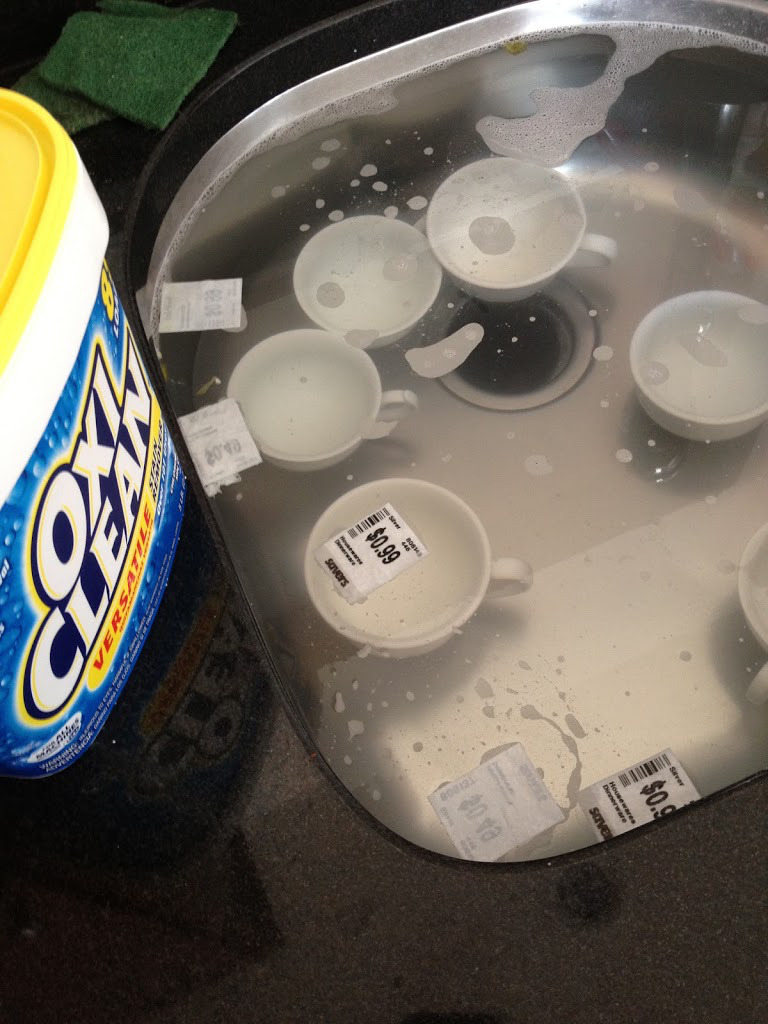 Remove Sticky Labels With OxiClean