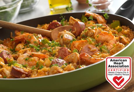 Chicken, Sausage, and Shrimp Skillet