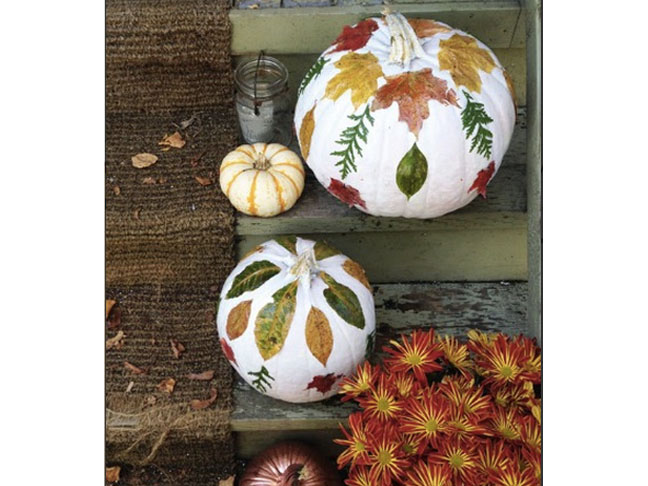 Decorate with Fall Leaves
