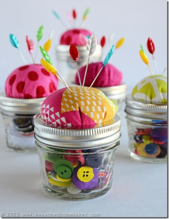 Home Storage: Make a Jar Pincushion