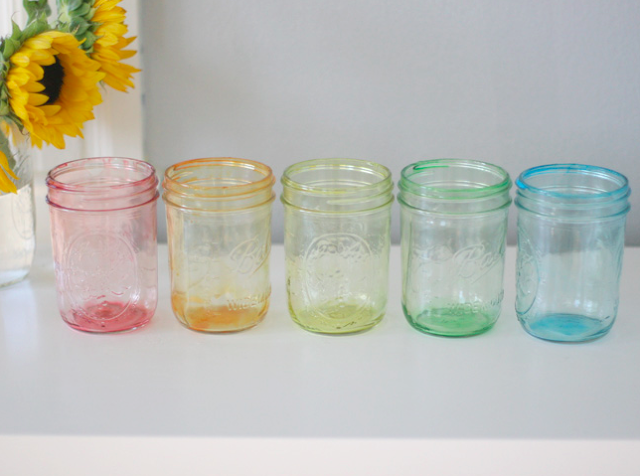 Make Some Colorful Tinted Jars