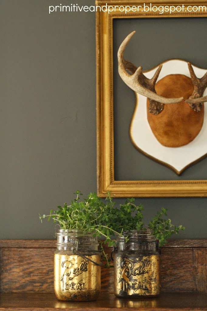 Make Some Gold Leaf Planters