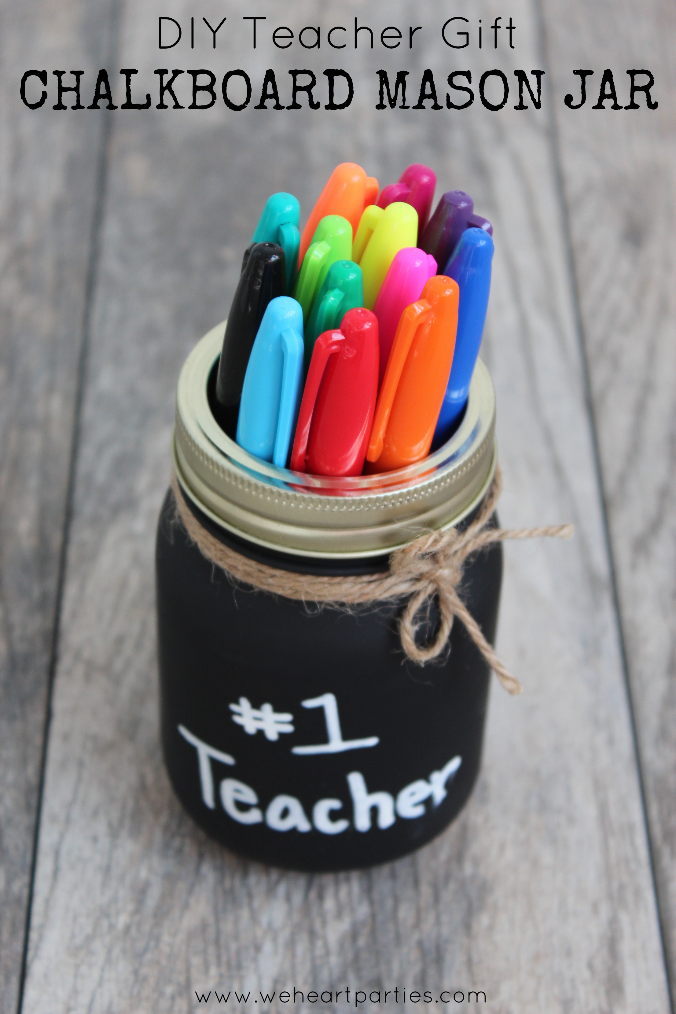 Gift Idea: Chalkboard Jar with a Message