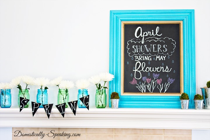 Entertain with a Jar Mantle Display