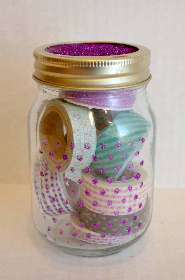 Home Storage: Modge Podge Stenciled Jars