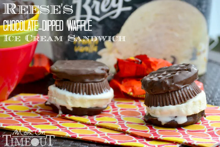 Reese's Chocolate Dipped Sandwiches