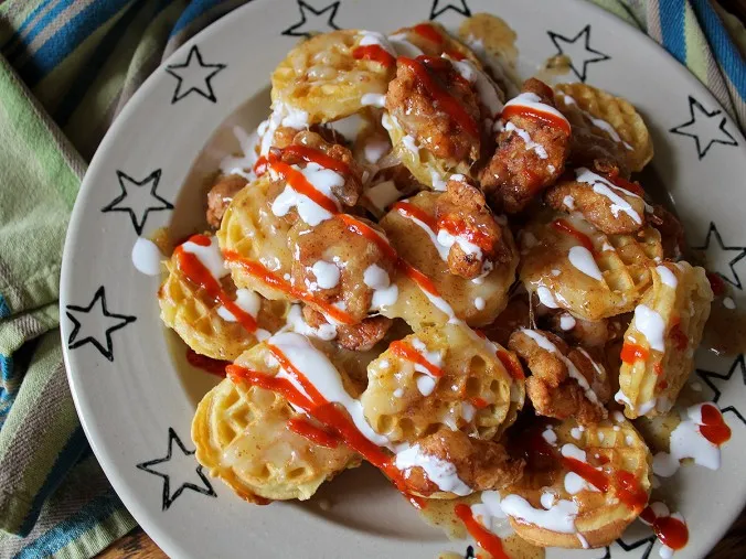 Chicken and Waffle Nachos