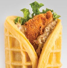 Fried Chicken Waffle Wrap
