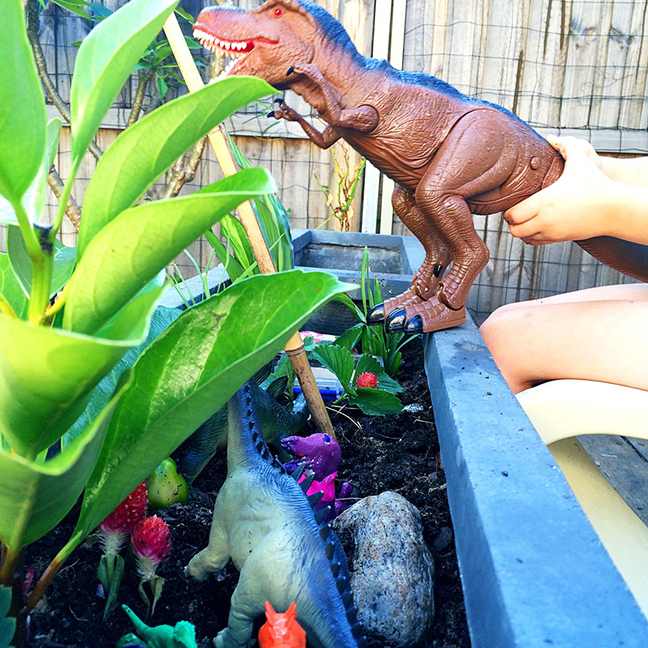 Create a Fairy Garden or Dinosaur House