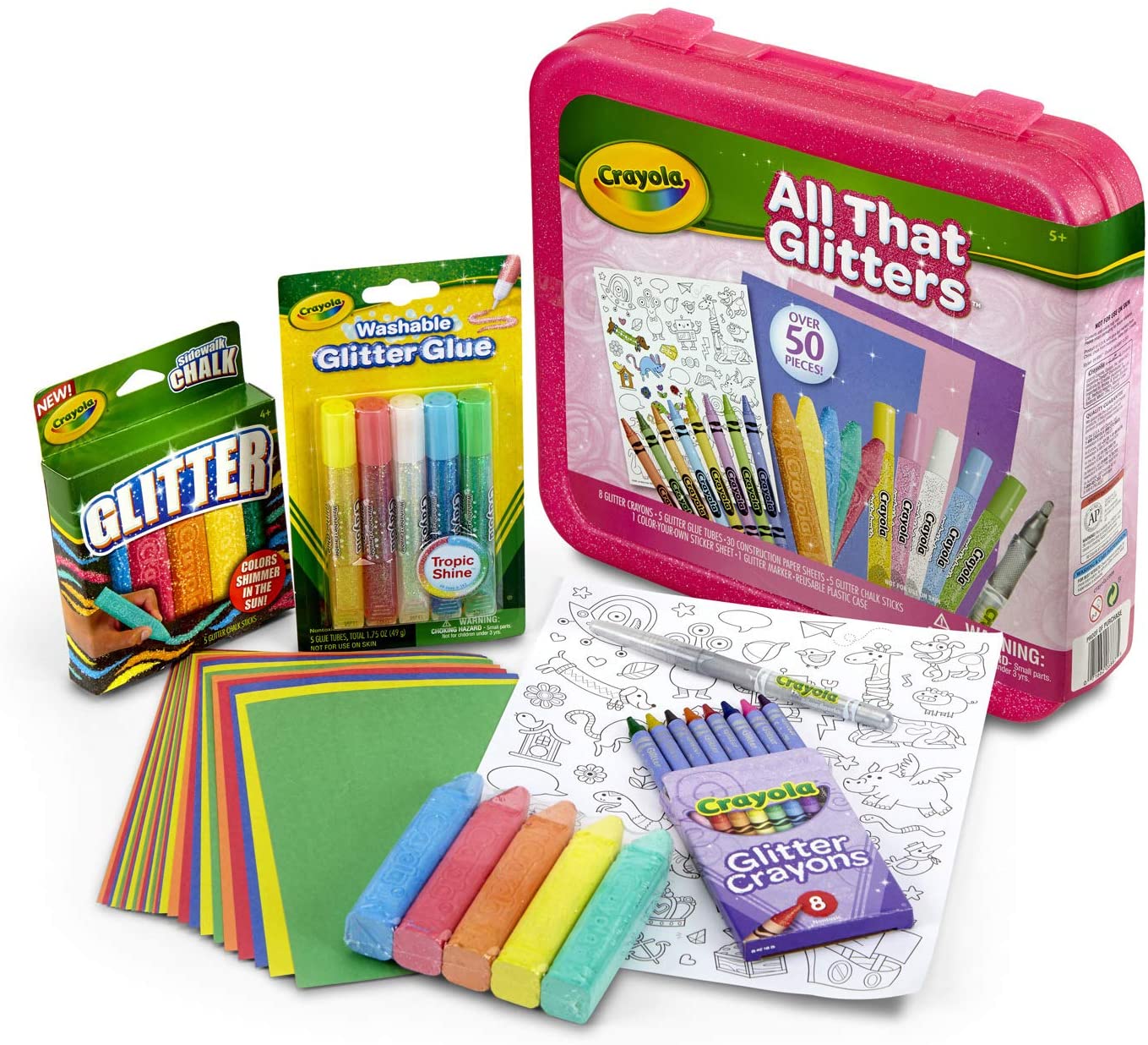 Crayola All That Glitters Art Case Coloring Set