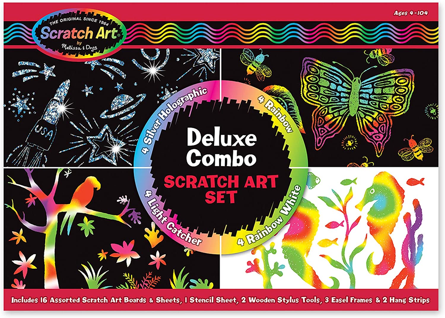 Melissa & Doug Scratch Art Deluxe Combo Set 